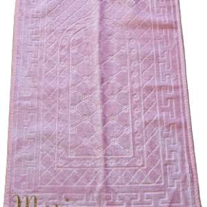 Tapis de prière rose personnalisé