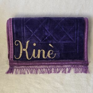 Tapis de prière enfant personnalisé violet